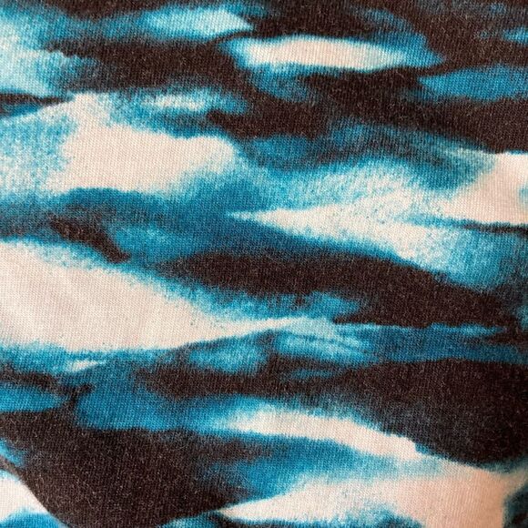 Christopher & Banks blue and black crew neck long sleeve t-shirt - Picture 3 of 5